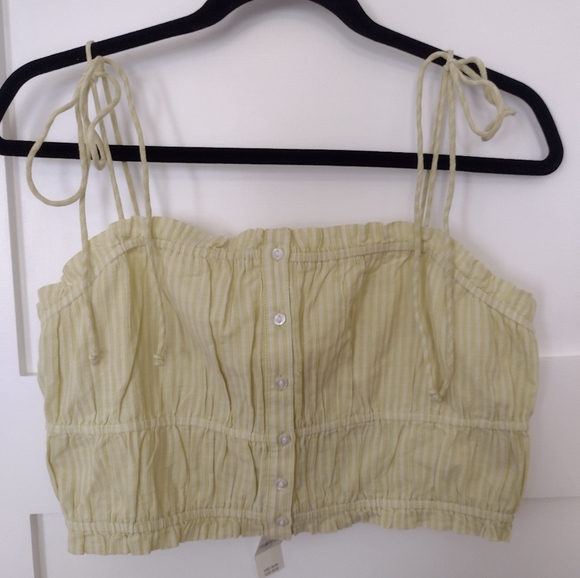 aerie Tops - Aerie Yellow Cropped Top New